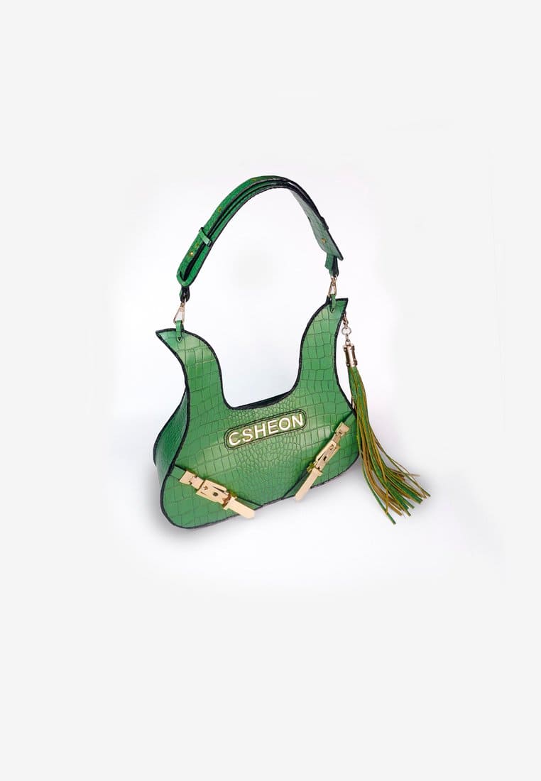 Viola Fringe Bag Green