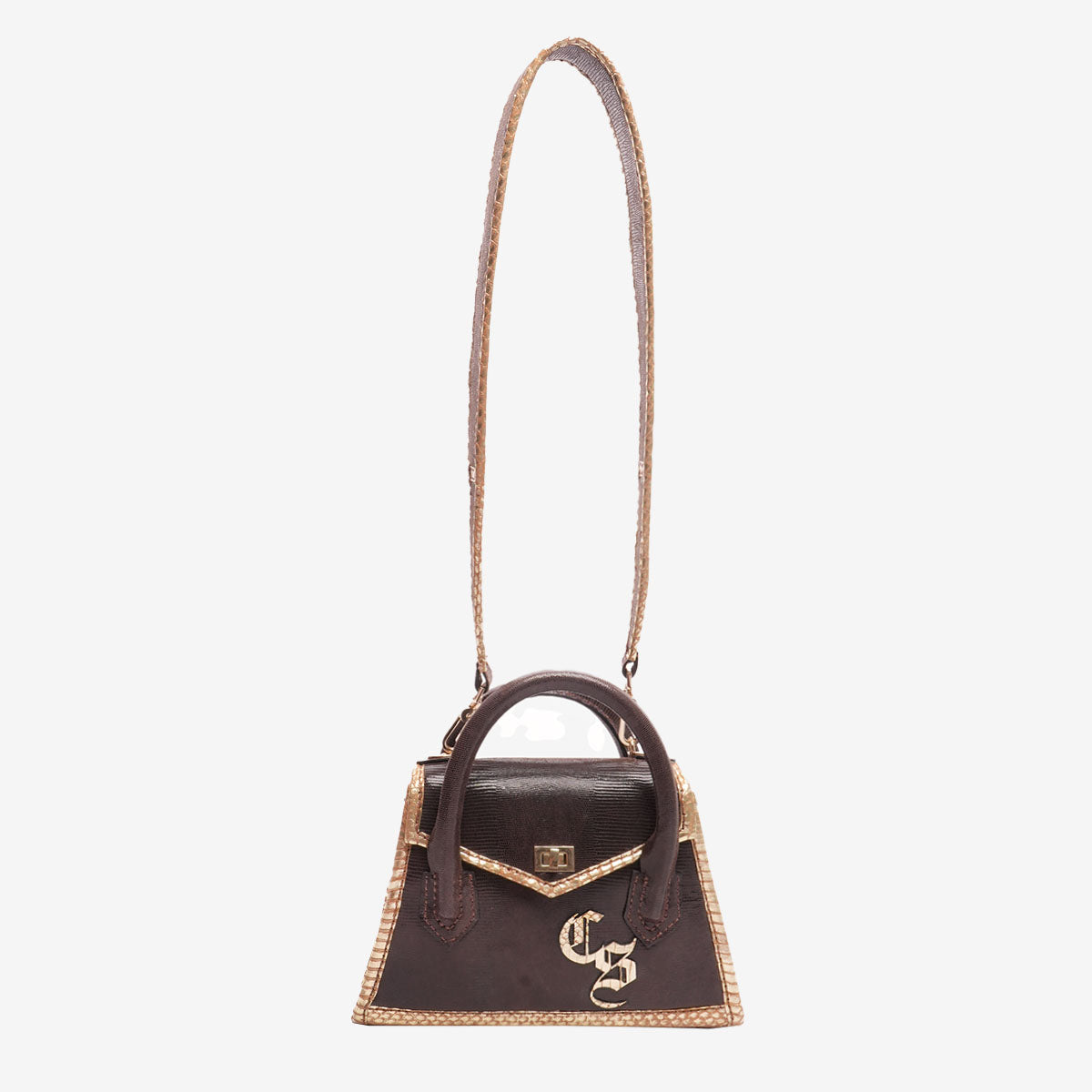 Aubree Bag Two Tone Brown Gold