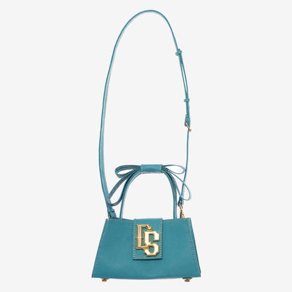 Ribbon Baguette Bag in Teal