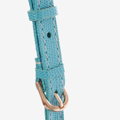 Ribbon Baguette Bag in Teal