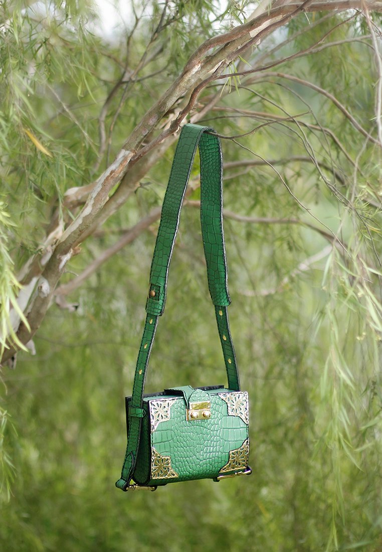 Book Bag Green with Strap