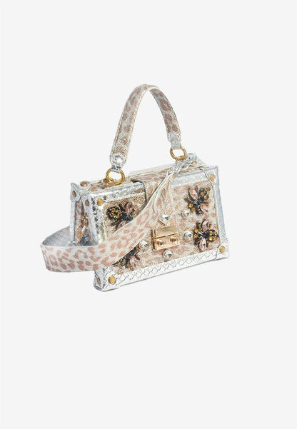 W Trunk Bag Leopard Ice with Strap