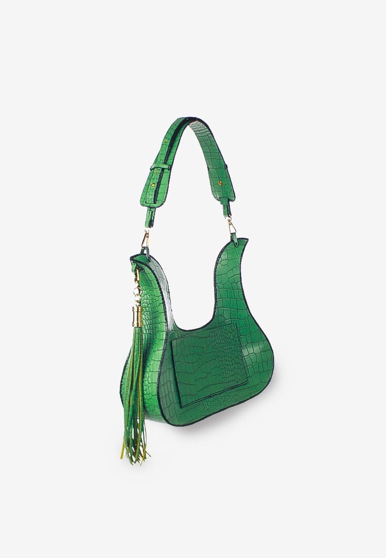 Viola Fringe Bag Green